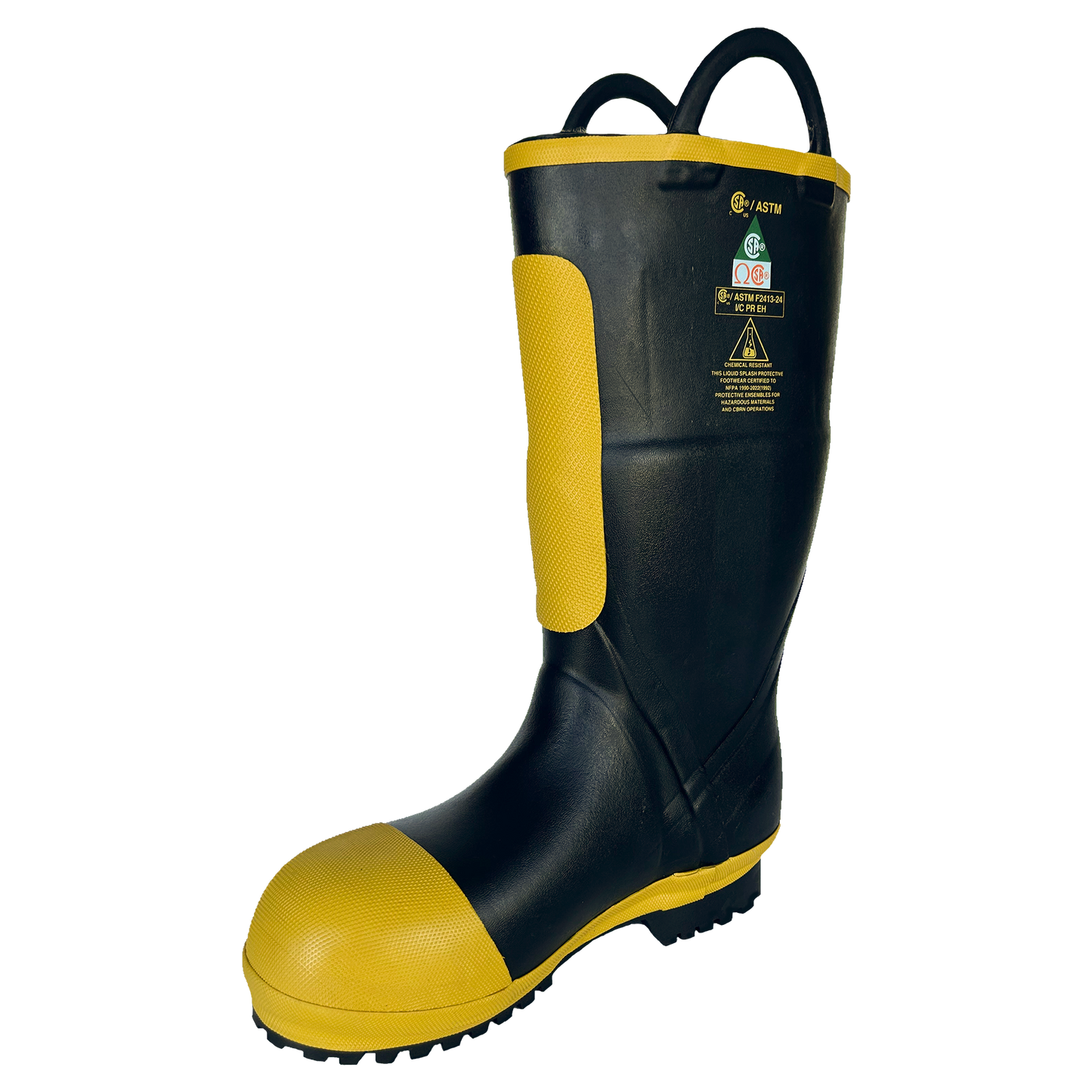16" RUBBER FIREFIGHTER BOOT