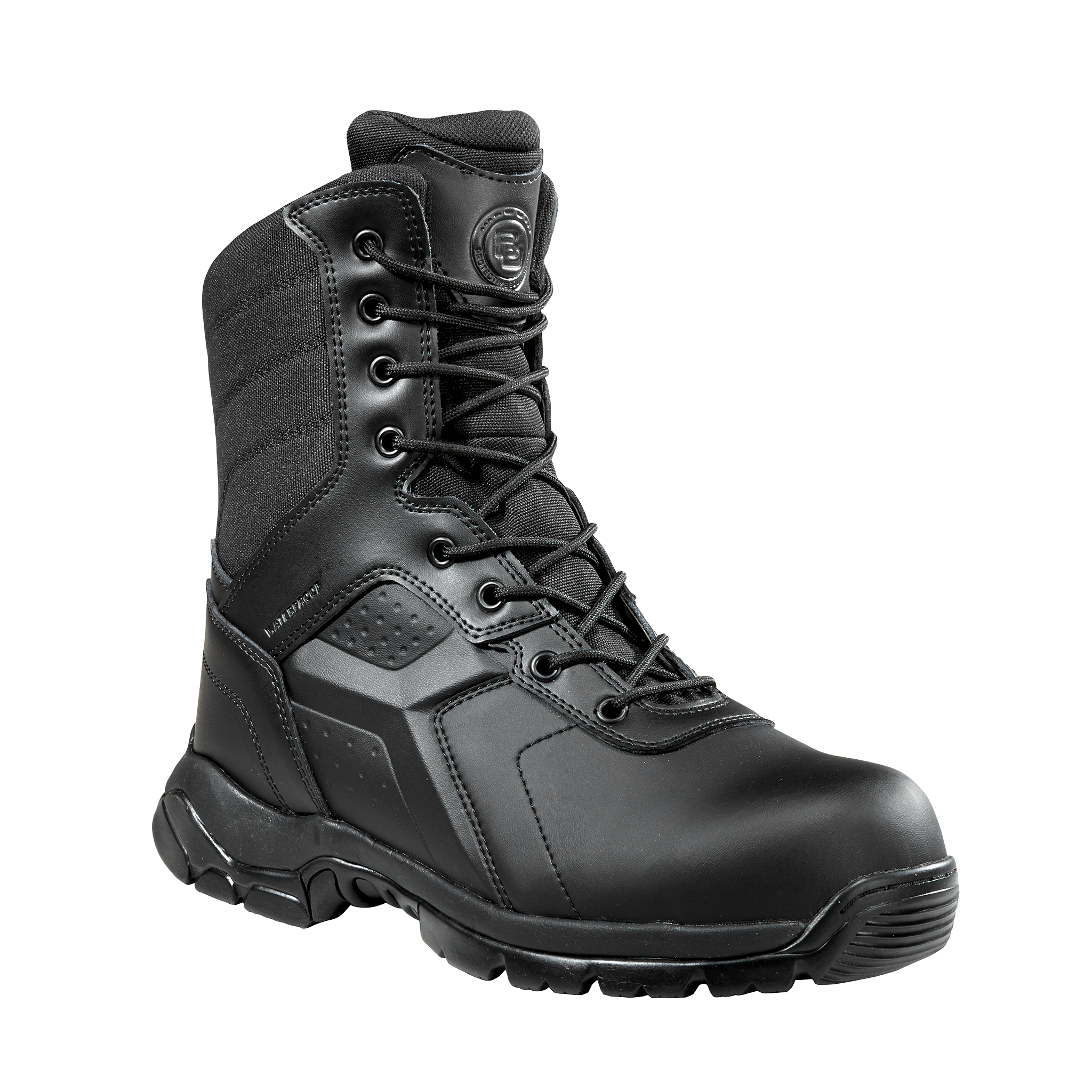 Black military boots steel toe best sale