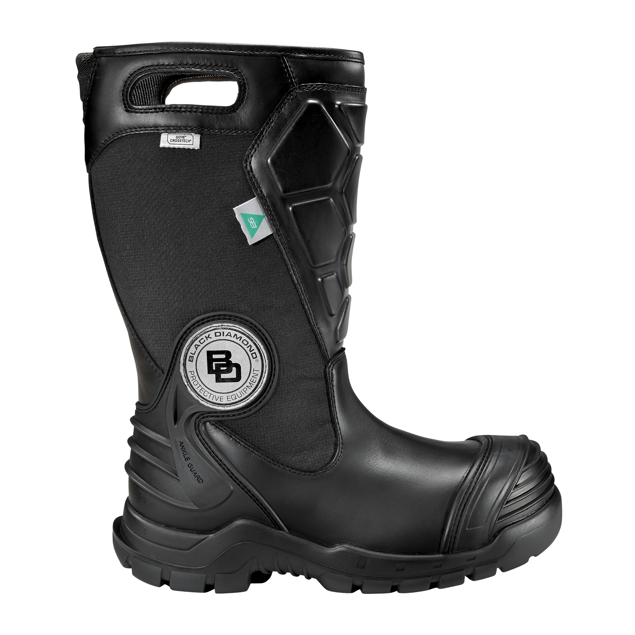 Black diamond leather fire boots sale